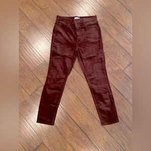 The Loft Velvet Skinny Pants, Ladies Size 31/12.  NWOT.